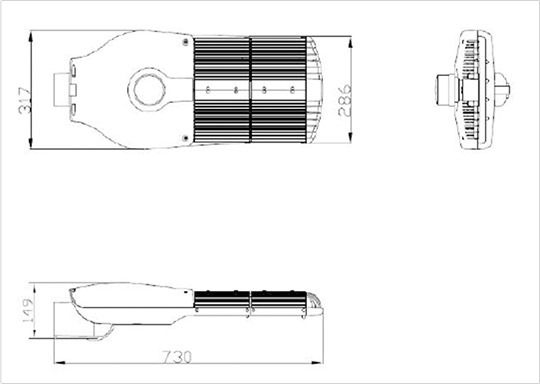 Modular LED Street Light